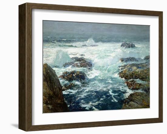 Sunlit Breakers-William Ritschel-Framed Art Print