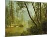 Sunlit Forest-Albert Bierstadt-Mounted Giclee Print