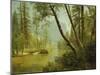 Sunlit Forest-Albert Bierstadt-Mounted Giclee Print