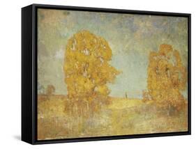 Sunlit Landscape-Emil Carlsen-Framed Stretched Canvas