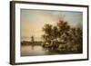 Sunlit Norfolk River Landscape-James Stark-Framed Giclee Print