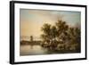 Sunlit Norfolk River Landscape-James Stark-Framed Giclee Print