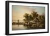 Sunlit Norfolk River Landscape-James Stark-Framed Giclee Print