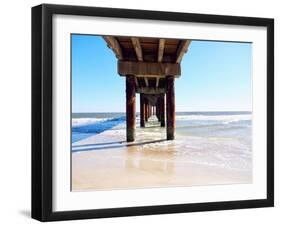 Sunlit Pier I-Gail Peck-Framed Art Print