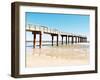 Sunlit Pier II-Gail Peck-Framed Art Print