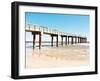 Sunlit Pier II-Gail Peck-Framed Art Print