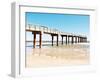 Sunlit Pier II-Gail Peck-Framed Art Print