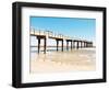 Sunlit Pier II-Gail Peck-Framed Art Print