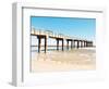 Sunlit Pier II-Gail Peck-Framed Art Print