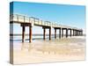 Sunlit Pier II-Gail Peck-Stretched Canvas