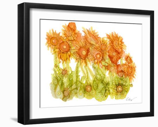 Sunlit Poppies I-Cheryl Baynes-Framed Art Print