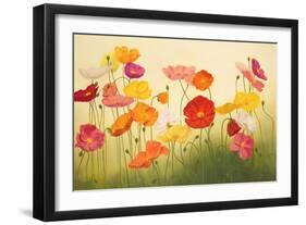 Sunlit Poppies-Janelle Kroner-Framed Premium Giclee Print