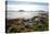 Sunlit Rocks and Foreshore, Helgoy, Kvalsund, Troms, North Norway, Norway, Scandinavia, Europe-David Lomax-Stretched Canvas