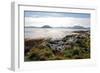 Sunlit Rocks and Foreshore, Helgoy, Kvalsund, Troms, North Norway, Norway, Scandinavia, Europe-David Lomax-Framed Photographic Print