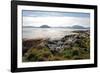 Sunlit Rocks and Foreshore, Helgoy, Kvalsund, Troms, North Norway, Norway, Scandinavia, Europe-David Lomax-Framed Photographic Print