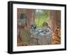 Sunlit Teatime (Oil on Canvas)-Susan Ryder-Framed Giclee Print