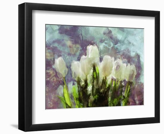 Sunlit Tulips II-Noah Bay-Framed Art Print