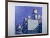 Sunlit Water Towers-Patti Mollica-Framed Giclee Print