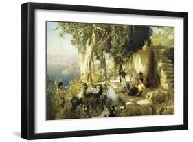 Sunny Afternoon at the Well-Henryk Siemieradzki-Framed Giclee Print
