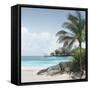 Sunny Beach Day-Mike Calascibetta-Framed Stretched Canvas