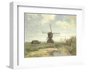 Sunny Day, a Mill to a Waterway, C. 1860-1903-Paul Joseph Constantin Gabriel-Framed Art Print