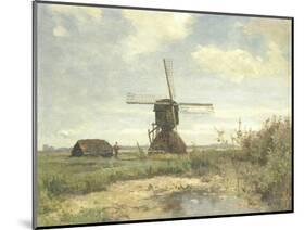 Sunny Day, a Mill to a Waterway, C. 1860-1903-Paul Joseph Constantin Gabriel-Mounted Art Print