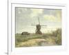 Sunny Day, a Mill to a Waterway, C. 1860-1903-Paul Joseph Constantin Gabriel-Framed Art Print