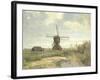 Sunny Day, a Mill to a Waterway, C. 1860-1903-Paul Joseph Constantin Gabriel-Framed Art Print