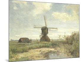 Sunny Day, a Mill to a Waterway, C. 1860-1903-Paul Joseph Constantin Gabriel-Mounted Art Print