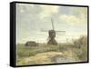 Sunny Day, a Mill to a Waterway, C. 1860-1903-Paul Joseph Constantin Gabriel-Framed Stretched Canvas