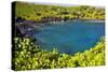 Sunny Day at the Black Sand Beach near Hana on the Island of Maui-Terry Eggers-Stretched Canvas