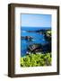 Sunny Day at the Black Sand Beach near Hana on the Island of Maui-Terry Eggers-Framed Photographic Print