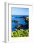 Sunny Day at the Black Sand Beach near Hana on the Island of Maui-Terry Eggers-Framed Photographic Print