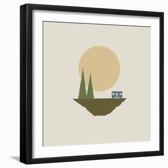Sunny Day for Camping-Tammy Kushnir-Framed Premium Giclee Print