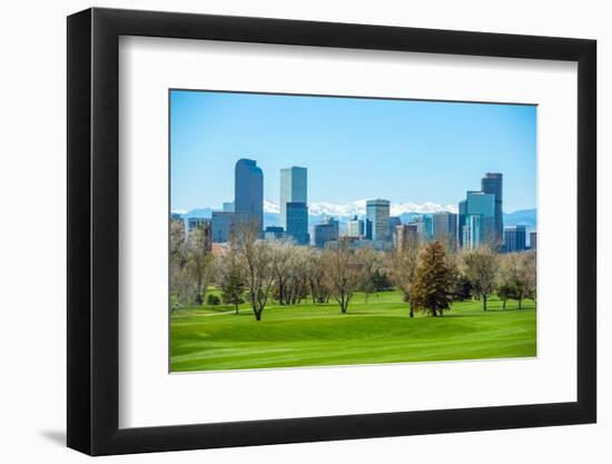Sunny Denver Skyline-duallogic-Framed Photographic Print