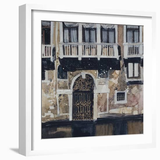 Sunny Facade, Venice-Susan Brown-Framed Giclee Print