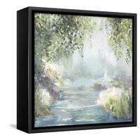 Sunny Forest Path-Allison Pearce-Framed Stretched Canvas