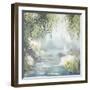 Sunny Forest Path-Allison Pearce-Framed Art Print