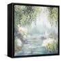Sunny Forest Path-Allison Pearce-Framed Stretched Canvas