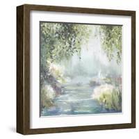 Sunny Forest Path-Allison Pearce-Framed Art Print