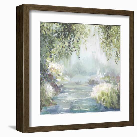 Sunny Forest Path-Allison Pearce-Framed Art Print