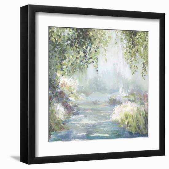 Sunny Forest Path-Allison Pearce-Framed Art Print