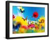 Sunny Garden Of Flowers And Butterflies. Colors Of Spring And Summer-Michal Bednarek-Framed Photographic Print