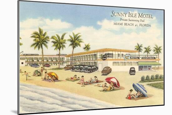 Sunny Isle Motel, Miami Beach, Florida-null-Mounted Art Print