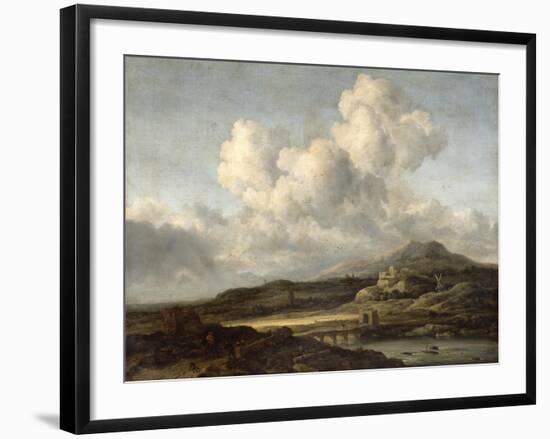 Sunny Landscape-Jacob Isaaksz. Or Isaacksz. Van Ruisdael-Framed Giclee Print