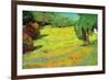 Sunny Lawn-Vincent van Gogh-Framed Premium Giclee Print