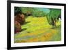 Sunny Lawn-Vincent van Gogh-Framed Art Print