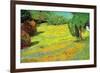 Sunny Lawn-Vincent van Gogh-Framed Art Print