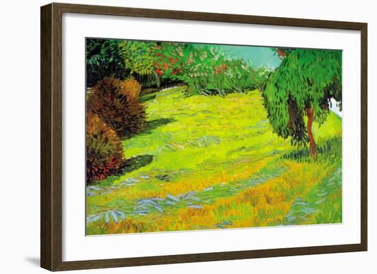 Sunny Lawn-Vincent van Gogh-Framed Art Print