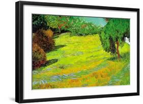 Sunny Lawn-Vincent van Gogh-Framed Art Print